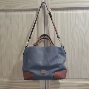 Dooney & Bourke Gray and Brown Brenna Satchel